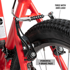 Decathlon Rockrider ST100, 21 Speed Mountain Bike, 27.5", Unisex, Red, Medium
