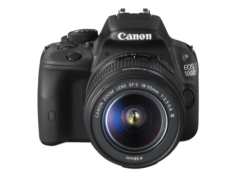 Canon EOS 100D DSLR Camera with EF-S 18-55mm III Lens - Black (18MP, CMOS Sensor) 3 inch Touch Screen LCD (TEST BESTBUY))