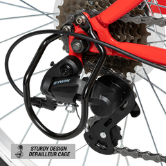 Decathlon Rockrider ST100, 21 Speed Mountain Bike, 27.5", Unisex, Red, Medium